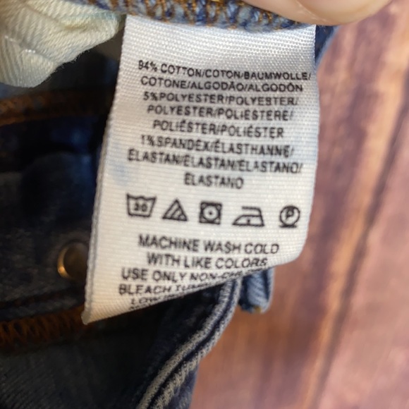 FREE PEOPLE button fly high rise skinny jeans 29 boho denim - Picture 8 of 8